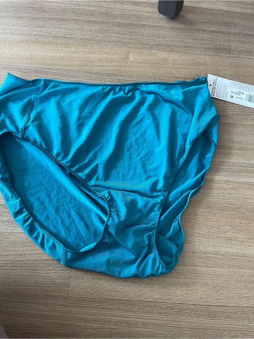 NWT Jockey Turquoise Bikini Bottom Size 7